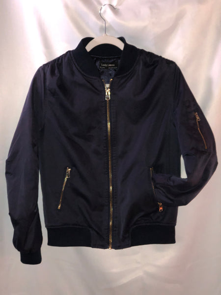 navy bomber jacket