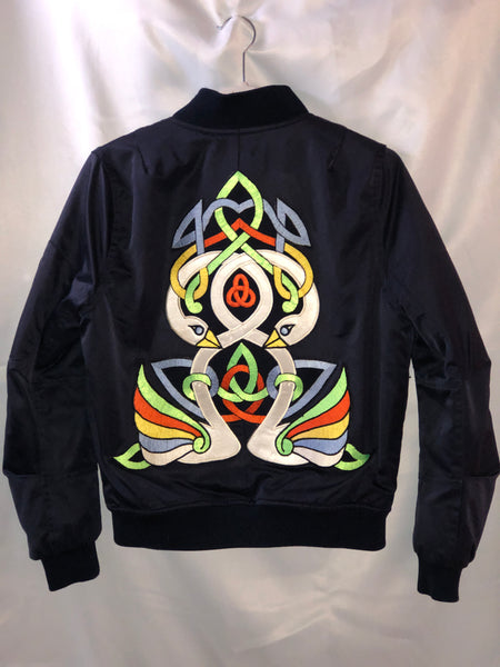 navy bomber jacket