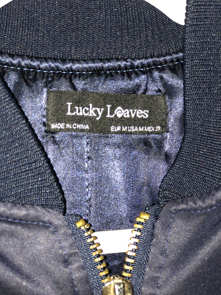 navy bomber jacket