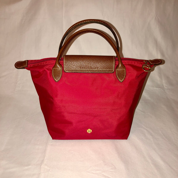 red small handbag