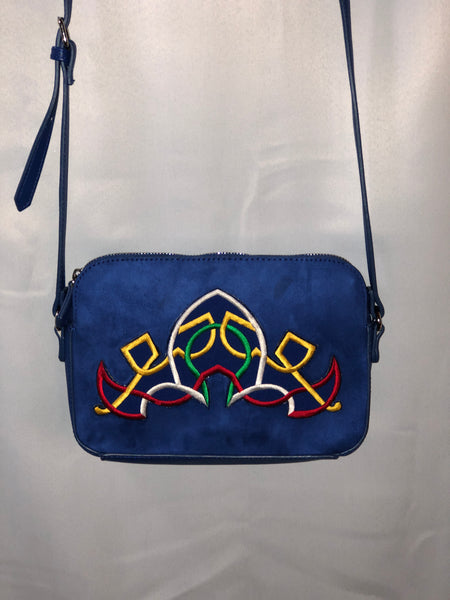 royal blue small crossbody handbag