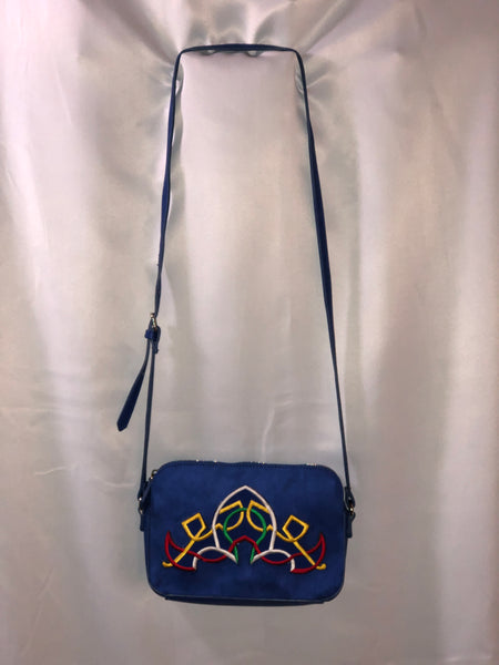 royal blue small crossbody handbag