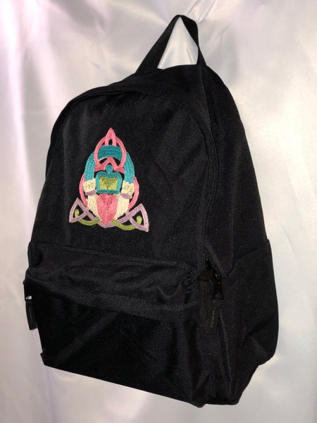 black backpack