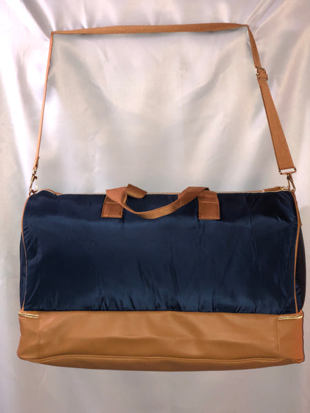 navy blue weekender duffel bag