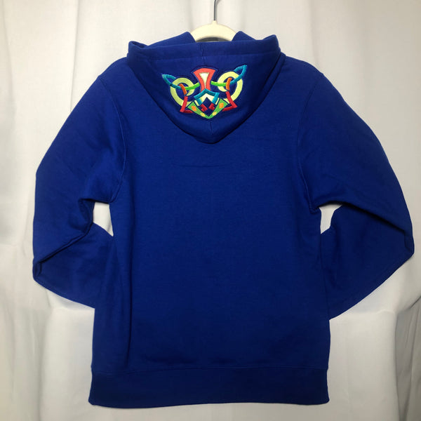 royal blue pullover hoodie sweatshirt