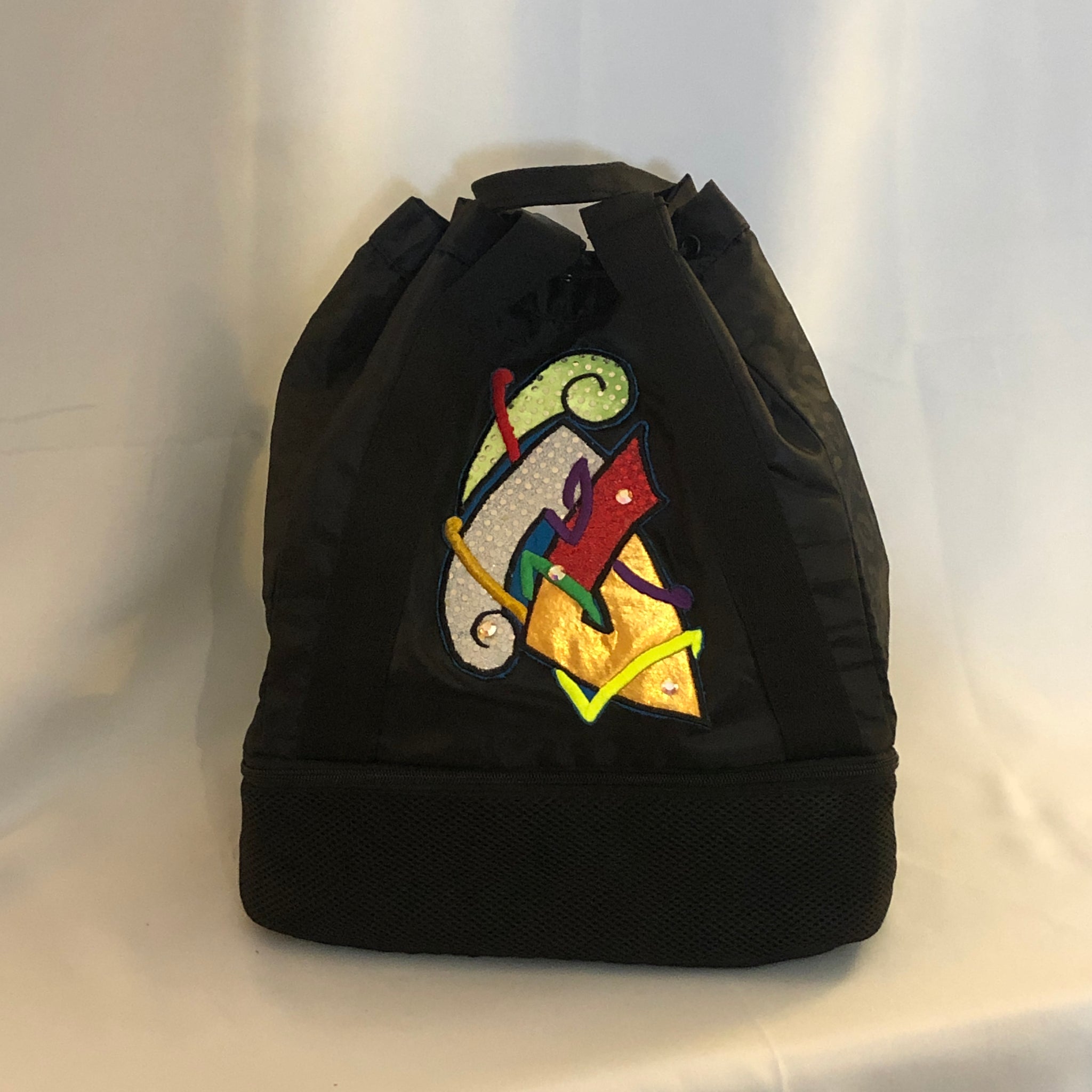 black cinch backpack tote bag