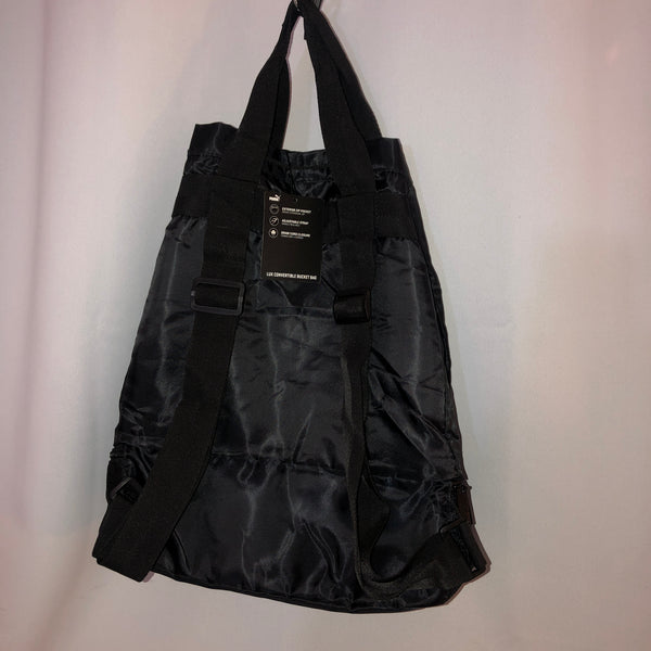 black cinch backpack tote bag