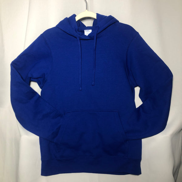 royal blue pullover hoodie sweatshirt