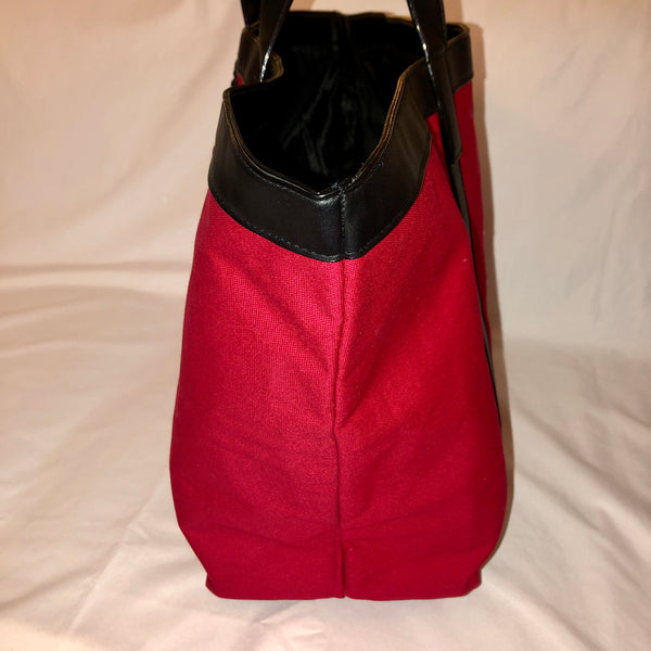 red black XL tote